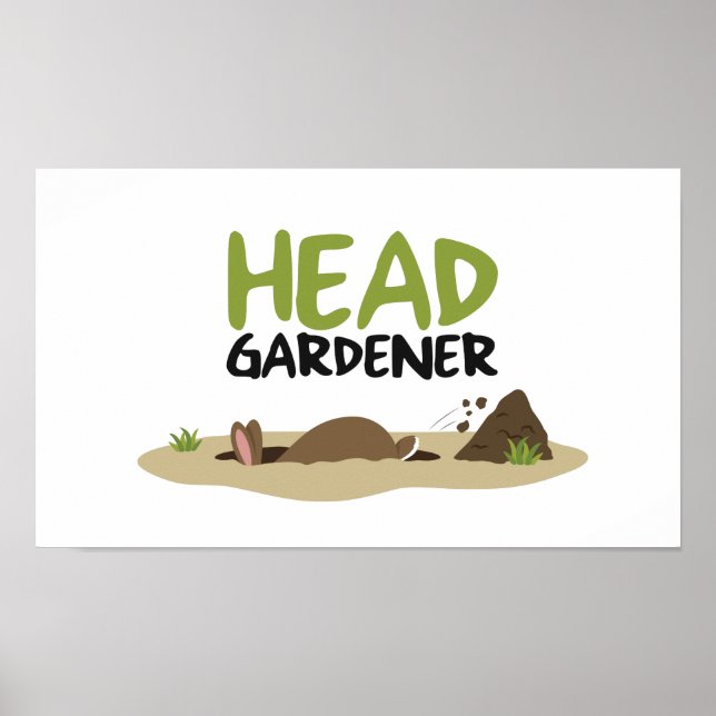 Poster Ilustração do Jardineiro Chefe (Frente)