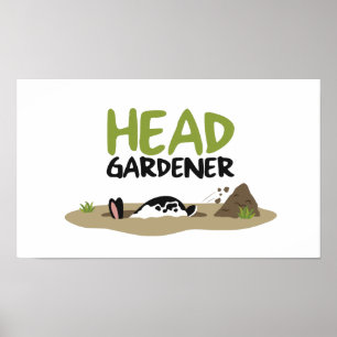 Poster Ilustração do Jardineiro Chefe