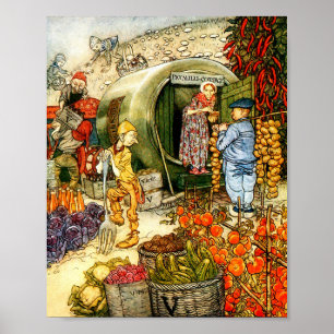 Poster Ilustração do Livro Vintage