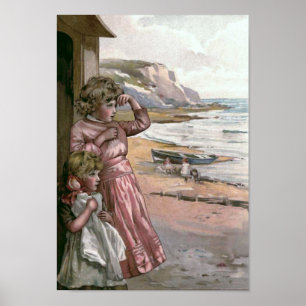 Pôster Ilustração do Livro Vintage do "O Barco do Pai"