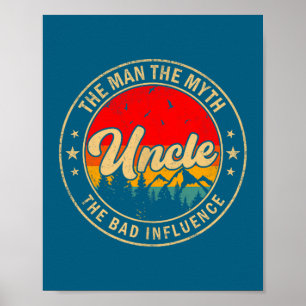 Poster Ilustração do Mito do Tio Homem Má Influência