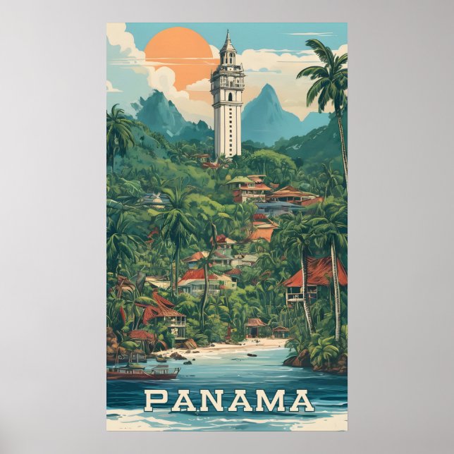 Poster Ilustração do Panamá (Frente)