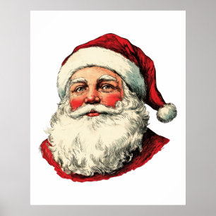Poster ilustração do Papai Noel