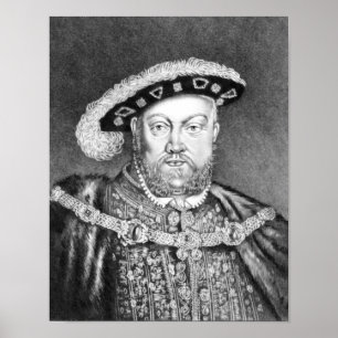 Pôster Ilustração do rei Henry VIII