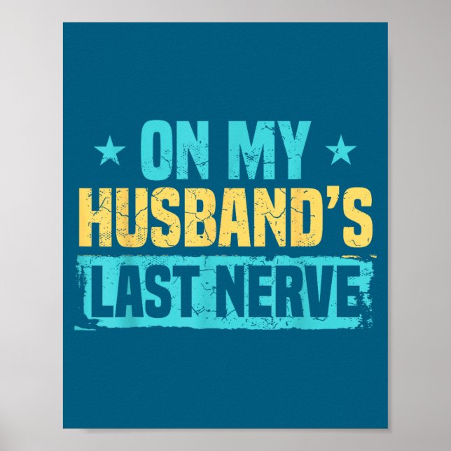Poster Ilustração do último nervo do meu marido (Frente)