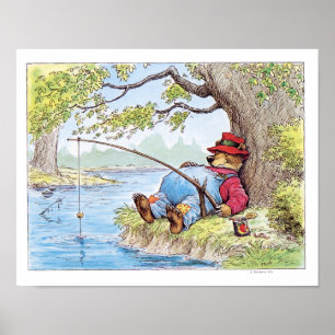 Poster Ilustração do urso de Finshin por Wallace Tripp