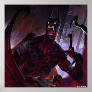 Poster Ilustração do Vampiro Batman de Crise Infinita