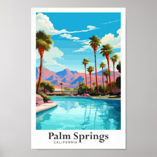 Poster Ilustração do Viagem da Califórnia em Primavera de