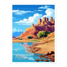 Ilustração do Viagem de Vintage em Benhaddau Marro