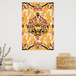 Poster Ilustração Floral, Vida Hollow