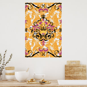 Poster Ilustração Floral, Vida Hollow