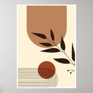 Poster Ilustração geométrica estética