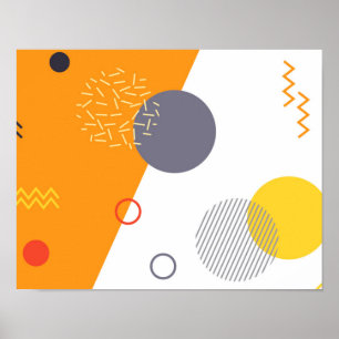 Poster Ilustração geométrica urbana Legal, única, de