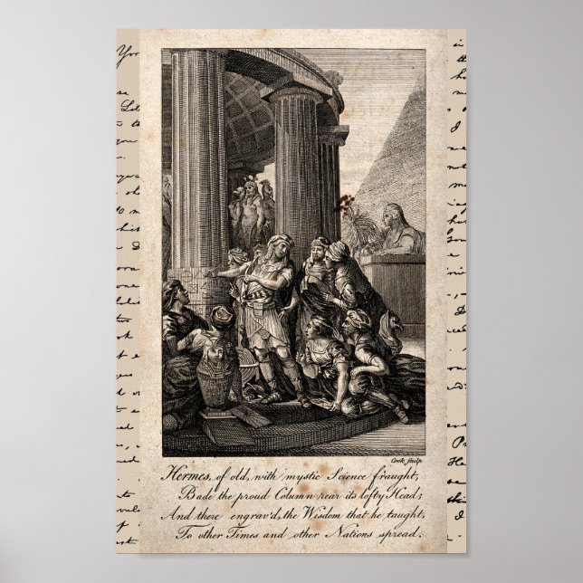 Poster Ilustração Hermes Trismegistos (Frente)