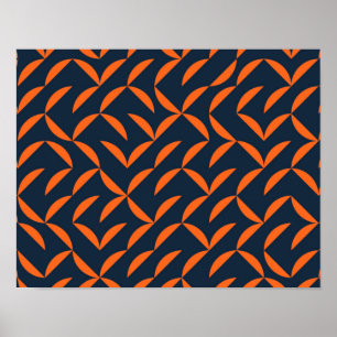 Poster Ilustração laranja, legal, moderna, moderna e de