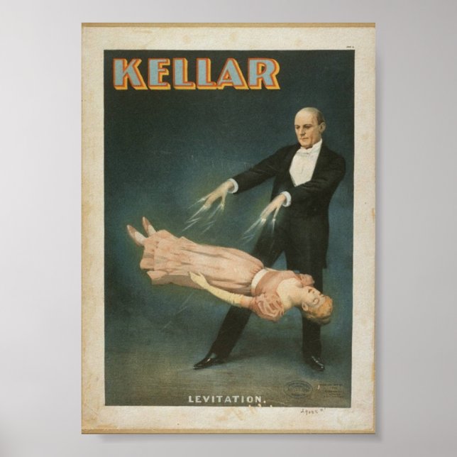 Poster Ilustração Mágica Vintage (Frente)