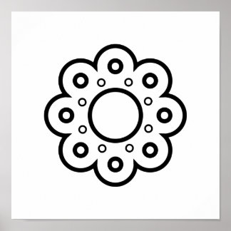 Poster Ilustração Minimalista da Arte Folclórica Escandin