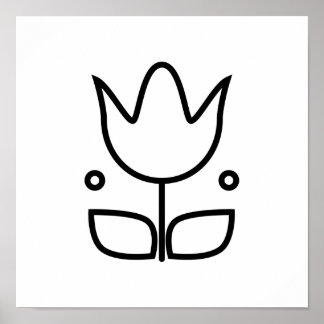 Poster Ilustração Minimalista da Arte Folclórica Escandin