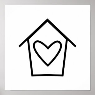 Poster Ilustração Minimalista da Arte Folclórica Escandin