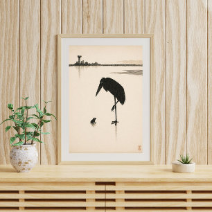 Poster Ilustração Minimalista de Pássaro Arte de Silhue