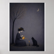 Ilustração Minimalista Surrealista – Mulher Nutrin