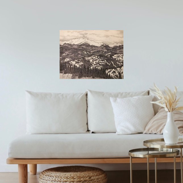 Poster Ilustração Pikes de Caneta/Lápis Pico (Criador carregado)