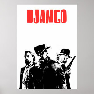 Poster Ilustração Sem Intercalação de Django
