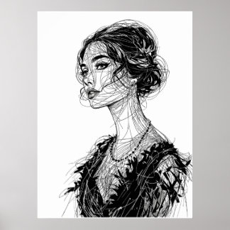 Poster Ilustração Tatjana Patitz