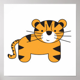 Poster Ilustração Tiger de Lorena Depante