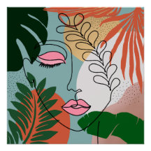 Ilustração tropical de Boho Natural