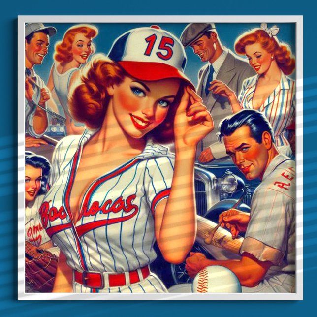 Poster Ilustração Vintage Baseball (Criador carregado)