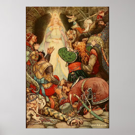 Poster Ilustração Vintage Cartaz de Frank C. Pape