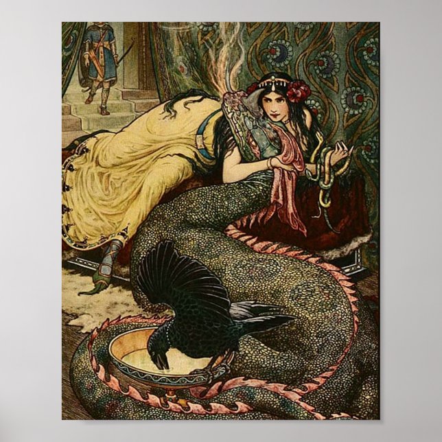 Poster Ilustração Vintage Cartaz de Frank C. Pape (Frente)