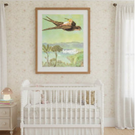 Poster Ilustração Vintage da Thumbelina por Elsa Beskow