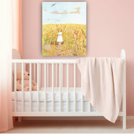 Poster Ilustração Vintage da Thumbelina por Elsa Beskow