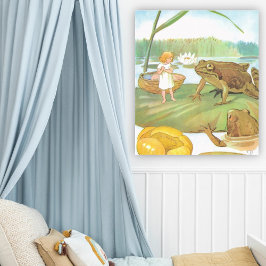 Poster Ilustração Vintage da Thumbelina por Elsa Beskow