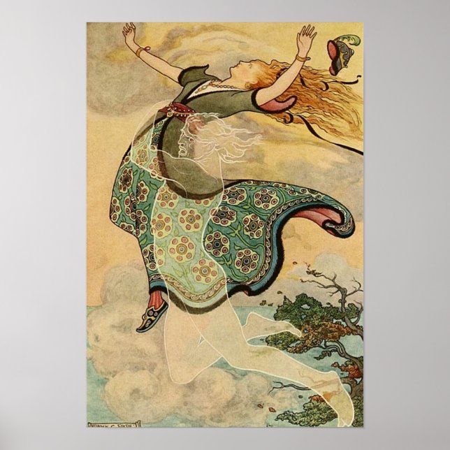 Poster Ilustração Vintage Frank C. Pape (Frente)