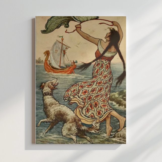 Poster Ilustração Vintage Frank C. Pape (Criador carregado)