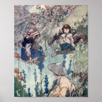 Ilustração Vintage no Jardim Secreto