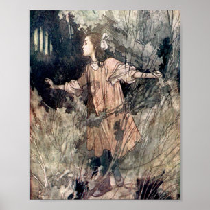 Poster Ilustração vintage O Jardim Secreto