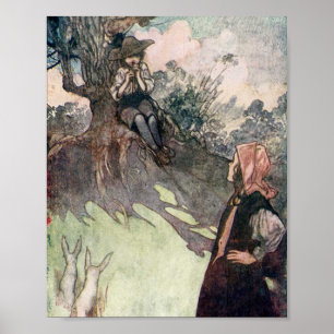Poster Ilustração vintage O Jardim Secreto