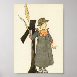 Poster Ilustração Vintage por Ottilia Adelborg Mini