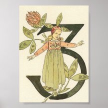 Ilustração Vintage por Ottilia Adelborg Mini Pos