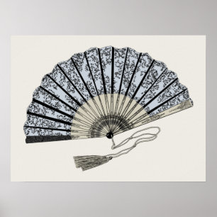 Poster Ilustração vitoriana do ventilador