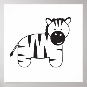 Poster Ilustração ZEBRA de Lorena Depante