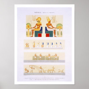 Poster Ilustrações dos conselhos e de pinturas murais