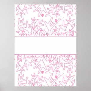 Poster ILY Bloom - Design ASL de Nome Personalizado