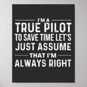 Poster I'm a Pilot - To save time let's just assume that