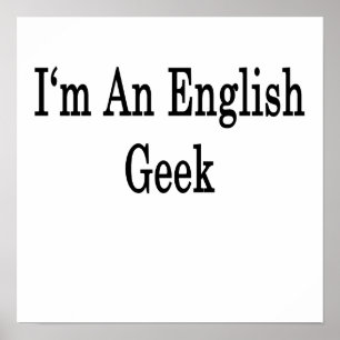 Poster I'm An English Geek