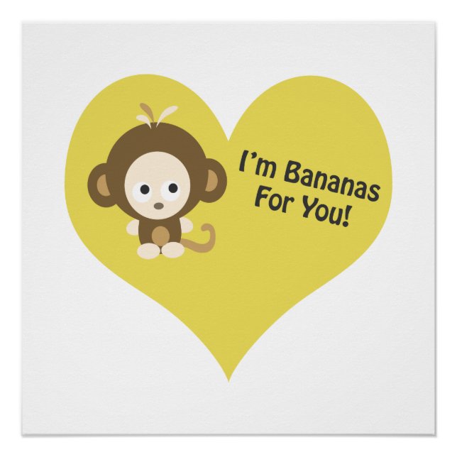 Pôster Im Bananas para você, macaco (Frente)